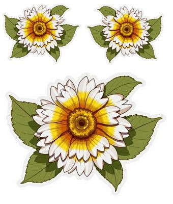 Flower Stickers 04
