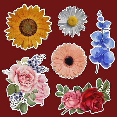 Flower Stickers 10
