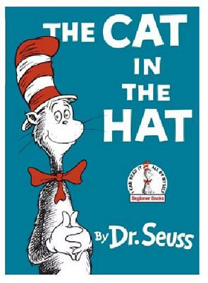 Cat in the Hat Book Cover Sticker