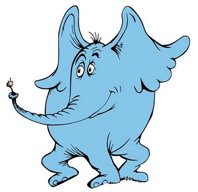 Cat in the HAt HORTON Sticker 2