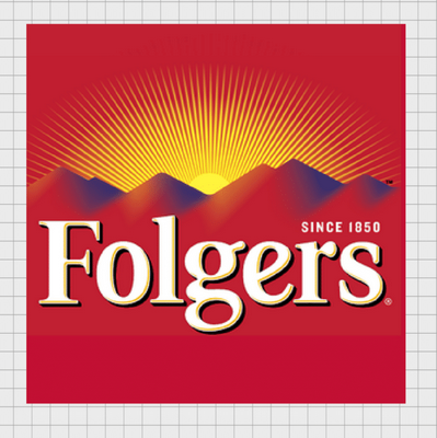 Folgers Coffee Logo Brand Sticker