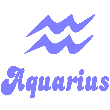Aquarius zodiac decal 162A