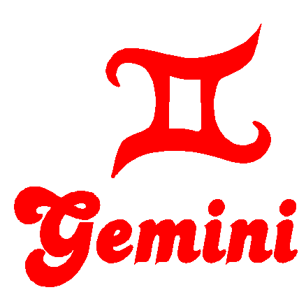Gemini zodiac decal 166A