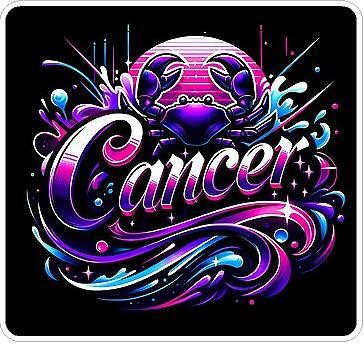 Cancer Color Zodiac Sticker