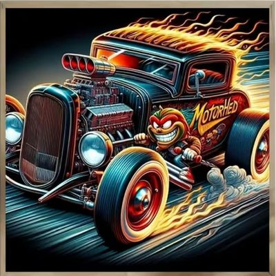 HOT ROD RACING STICKER