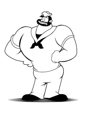 brutis navy POPEYE  sticker