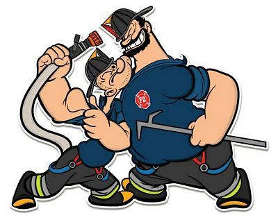 Brutis Popeye Firemen Sticker