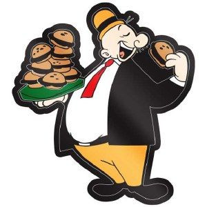 Popeye Wimpy Burgers Sticker