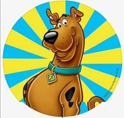 Scooby Round Sticker 55
