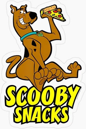 SCOOBY SNACKS STICKER