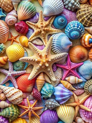 BOATING AI STARFISH ART STICKERS 3