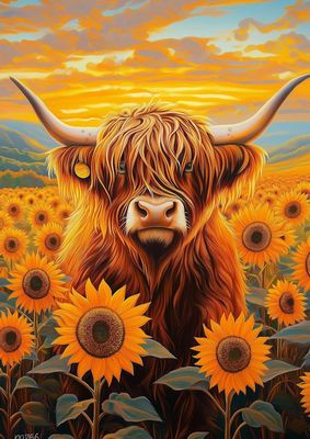 BABY BULL WILD ANIMAL AI ART STICKER 10