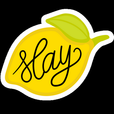 beyonce lemon slay band sticker