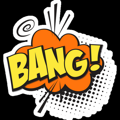 BANG batman sticker