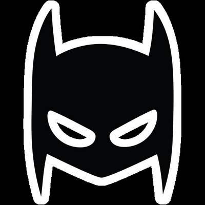 batman mask  cartoon sticker