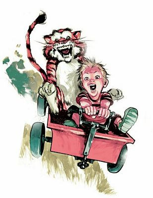 Calvin and Hobbes Rectangular Color Stickers 11