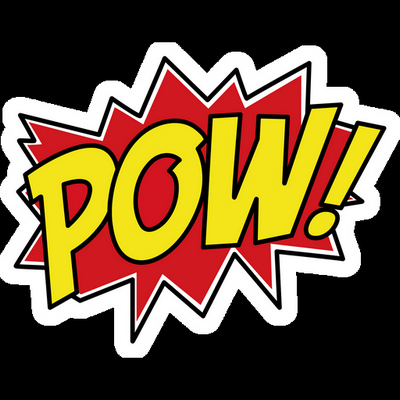 POW batman sticker 2