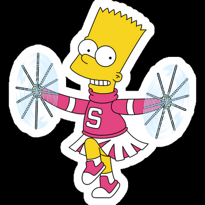 bart simpson majorette