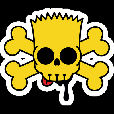 bart simpson skull