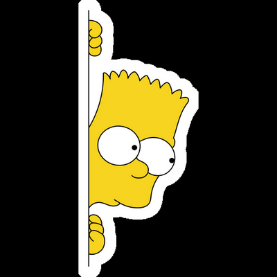 bart simpson staring