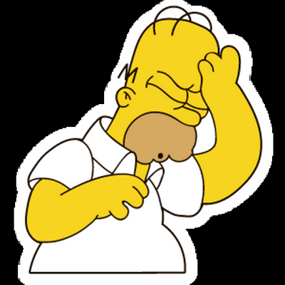 homer simpson doh Simpsons Sticker