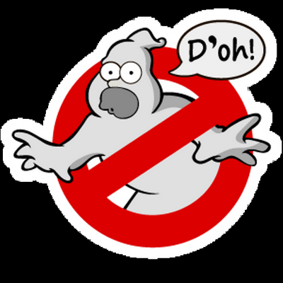 NO SimpsonBusters simpsons sticker