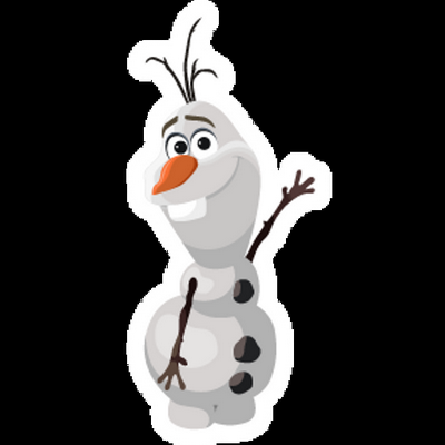 frozen olaf weatherproof sticker