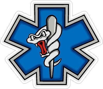 EMS CADUCEUS EMT RESCUE Funny Color Sticker