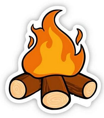 Campfire Cowboy Sticker