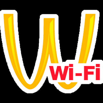 WiFi McDonnals Food Sticker