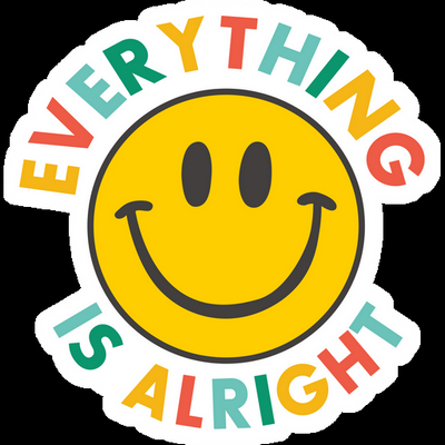 everything is alright color LGBTQ stikcer