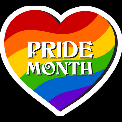 pride month HEART LGBTQ sticker