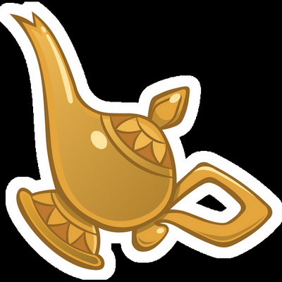 aladdin magic lamp Cartoon Sticker
