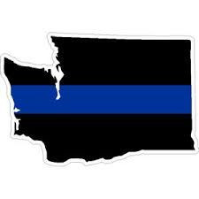 thin blue line WASH STICKER