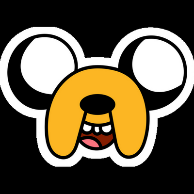 JAKE Cartoon Sticker 23