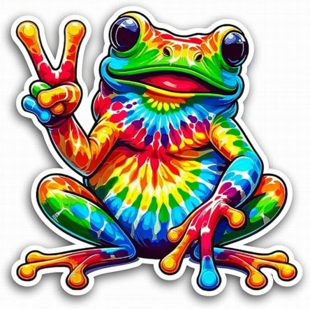 Psychedelic Peace Frog 99