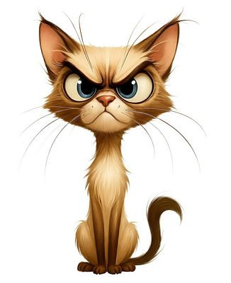 BAD KITTY MAD Cat Car Sticker