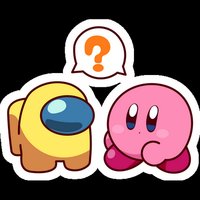 KIRBY Cartoon Sticker 01