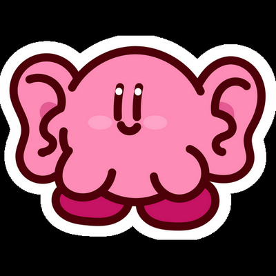 KIRBY Cartoon Sticker 04