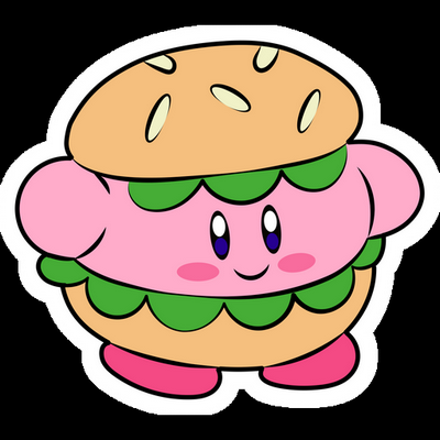 KIRBY Cartoon Sticker 07