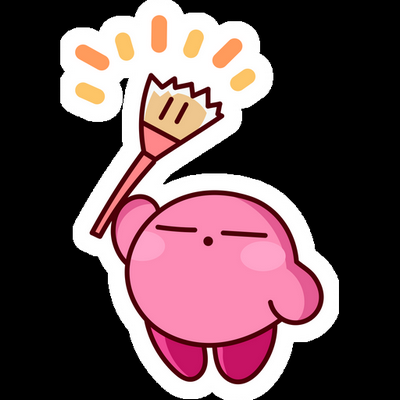 KIRBY Cartoon Sticker 16