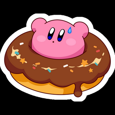 KIRBY Cartoon Sticker 21