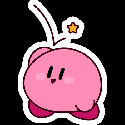 KIRBY Cartoon Sticker 24