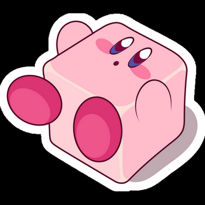 KIRBY Cartoon Sticker 34