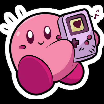 KIRBY Cartoon Sticker 37
