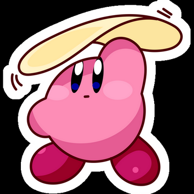 KIRBY Cartoon Sticker 41