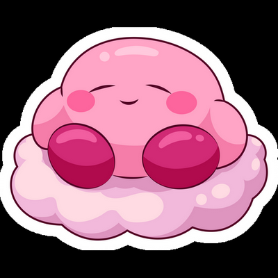 KIRBY Cartoon Sticker 42