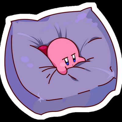 KIRBY Cartoon Sticker 43