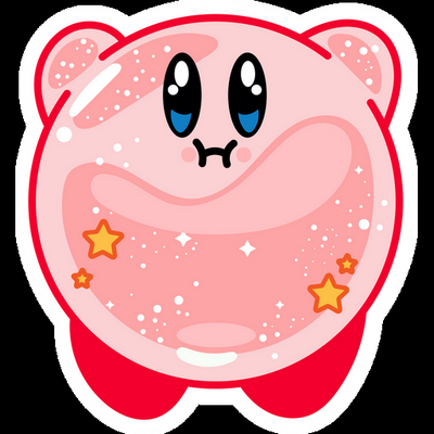 KIRBY Cartoon Sticker 55