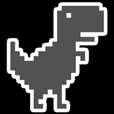 dinosaur Minecraft gamer sticker